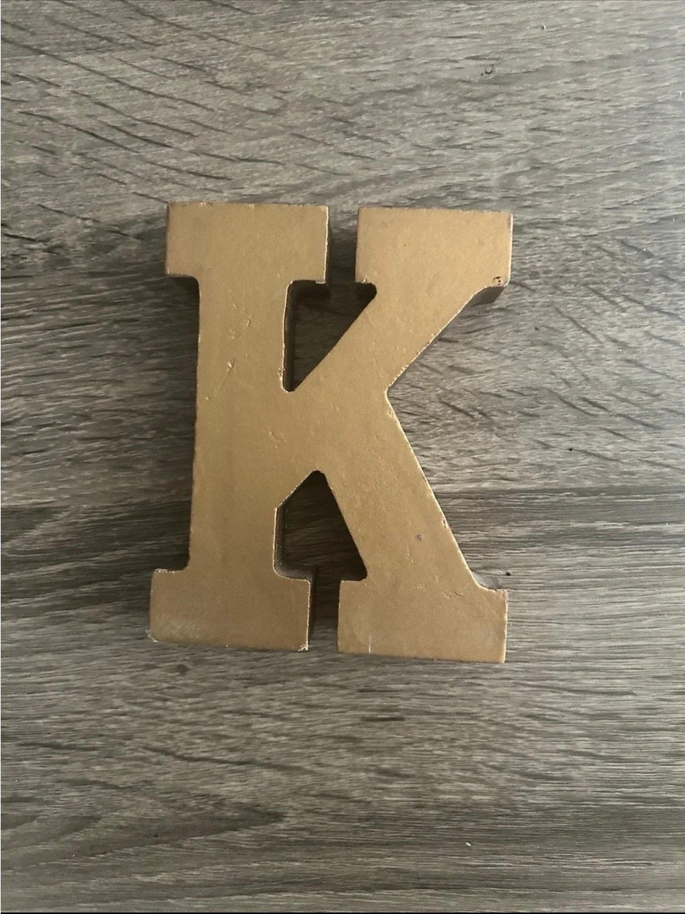 Gold Decorative Letter K